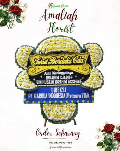 Papan Bunga Duka di Pojok