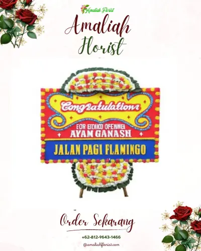 Bunga Papan Congratulation di Pojok
